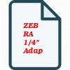 ZEBRA 1/4" Adapter for Pass-Through Reversable Ratchet