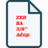 ZEBRA 3/8" Adapter for Pass-Through Reversable Ratchet