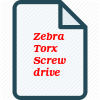 Zebra Torx Screwdriver, Round Blade, TX 10
