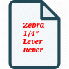 Zebra 1/4" Lever Reversible Ratchet, Dust Protected, 1/4"