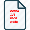 Zebra 1/4 Inch Multi-Socket Assortment, 32 Pieces