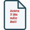 Zebra T-Handle Ball Head Tip Screwdriver With Side Hexagon Tip, 8mm