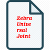 Zebra Universal Joints, 1/4"