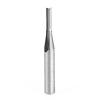 Amana Tool 43600 Solid Carbide Double Straight 'V' Flute Plastic Cutting 1/8" Dia x 1/2" x 1/4" Shank