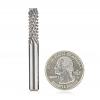 Amana Tool 46099 End Mill Point Diamond Pattern Composite Cutting 1/4" Dia x 3/4" x 1/4" Inch Shank Router Bit
