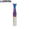 Amana Tool 46106-K Solid Carbide Spektra Coated Spiral Plunge 1/2" Dia x 1-1/4" x 1/2" Shank Router Bit