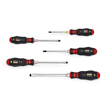 Zebra 3K Slotted And Phillips Head Screwdriver Set, 5 Pieces