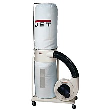 Jet Tools 708657K DC-1100VX-BK Dust Collector with 30-Micron Bag Filter Kit 1-1/2HP Single Phase 115/230V