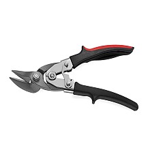 Zebra Sheet Metal Snips for Continuous and Tight Shaped Cuts, Carbide Edges, Right Hand Cutting