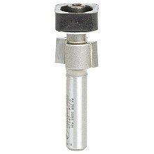1/2" x 1-3/4" Laminate Trimmer Router Bit with Euro Square Bearing, 2-Flute, 1/4" Shank