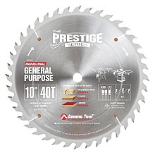 Prestige&trade; 10" x 40 Teeth General Purpose Rip/Cross-Cut Saw Blade