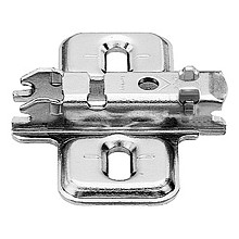 Clip One-Piece Wing Mounting Plate, Nickel-Plated, Screw-On, 0mm