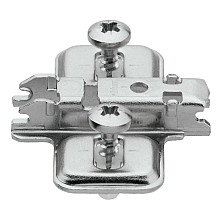 Clip Cam Adjustable Wing Mounting Twin Application Plate, Nickel-Plated, Expando, 0mm