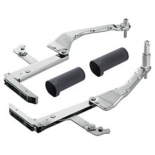Aventos HS Lever Arm Assembly Set, Nickel-Plated, Cabinet Height 350mm - 800mm