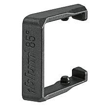 85&#730; Opening Angle Restriction Clip for Thin Door Hinges, Deep Gray