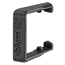 92˚ Opening Angle Restriction Clip for Thin Door Hinges, Dust Gray