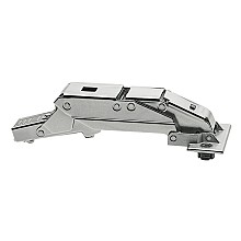 Clip Top 110° Opening Hinge, 32mm Boring Pattern, Free-Swing, Full Overlay, Nickel-Plated, Expando