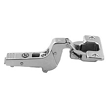Clip Top 95° Opening Hinge, 45mm Bore Pattern, Free-Swinging, Inset, Nickel-Plated, Screw-On