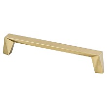 160mm Swagger Decorative Bar Pull, Modern Brushed Gold, 6-3/4