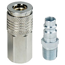 1/4" Female Coupler with 1/4" Male Plug Assembly