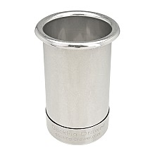 3" Round Capped Bottom Docking Drawer Canister, Stainless Steel