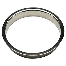 1" Trash Grommet for 6" Hole, Polished Stainless Steel