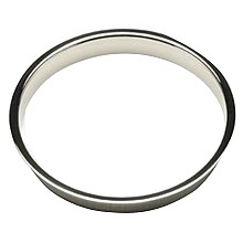 8-5/8" Trash Grommet for 8" Round Hole, Polished Stainless Steel