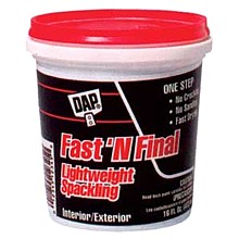 DAP® Fast 'N Final Lightweight Spackling, 1 Gallon, White