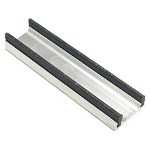 3/4" x 144" Lower Sliding Door Track, Clear Anodized Finish
