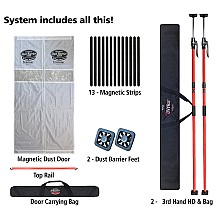 3rd Hand HD™ Magnetic Dust Barrier Door System