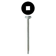 #8 x 3" Powerhead Head Installation Screw, Square Drive Coarse Thread and Drill Point, Zinc, Box of 1.5 Thousand by FastCap