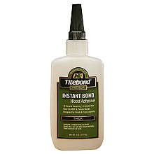 Titebond Instant Bond Thick Wood Glue, Clear, 4 oz Bottle