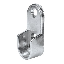 Screw-On Rod Support, Chrome Finish