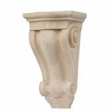8&#45;7/8&quot; Traditional Hand Carved Corbel, Red Oak