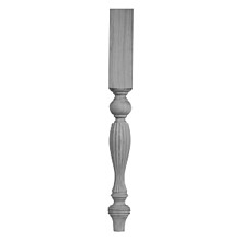 35&#45;1/4&quot; Paris Reeded Whole Turning, Pine