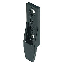 68mm x 16mm Plastic Keku Panel Component with Lip, Black