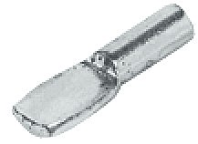 Steel 3mm Spoon Shelf Pin, Nickel-Plated Finish