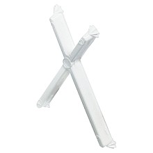 5mm Plastic X-Wing Shelf Clip, White Finish