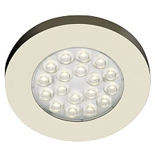 EQ LED 1.2W Cool White Spot Light, 3", Stainless Steel