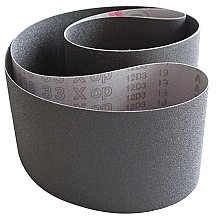 3" x 21" 120 Grit Abrasive Sanding Belt, Aluminum Oxide on X-Weight Cloth (Box of 10)