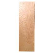 7-3/4" Flush Maple Veneer Door Non-Electric Ironing Center with 42" Swiveling Board, Unfinished Finish