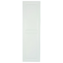 7-3/4" Raised White Door Non-Electric Ironing Center with 46" Swiveling Board/Right-Side Hinge, Unfinished Finish