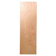 7-3/4" Flush Maple Veneer Door Electric Ironing Center with 46" Non-Swiveling Board, Unfinished Finish