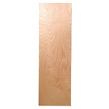 7-3/4" Flush Maple Veneer Door Non-Electric Ironing Center with 42" Non-Swiveling Board, Unfinished Finish