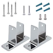 1-1/4" Two Ear Pilaster Pack, Chrome Plated