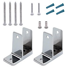 1-1/4" One Ear Pilaster Pack, Chrome Plated
