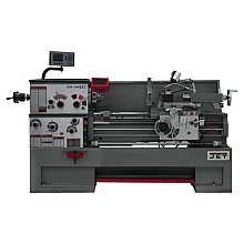 Jet Tools GH-1440ZX 7-1/2 HP Large Spindle Bore Lathe with ACU-RITE 203 DRO/Taper Attachment/Collet Closer, 3 Phase/230V/460V