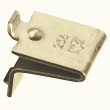 3/4" KV256 Steel Shelf Support Clip, Brass Finish 100/Box