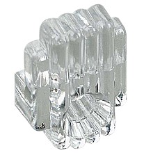 Mirror Clip for 1/4" Glass, Clear Plastic, Box of 100