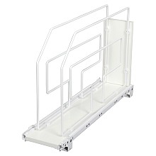 6" Roll Out Tray Divider, 2 Dividers, White